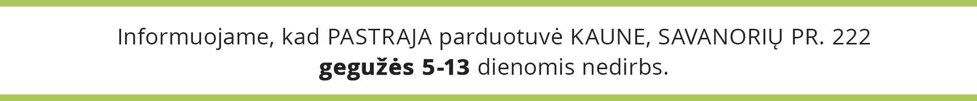 Svarbi informacija