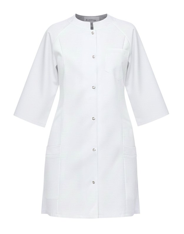 MSV_Susagstomas švarkelis. Medvilnė / elastanas. Baltas