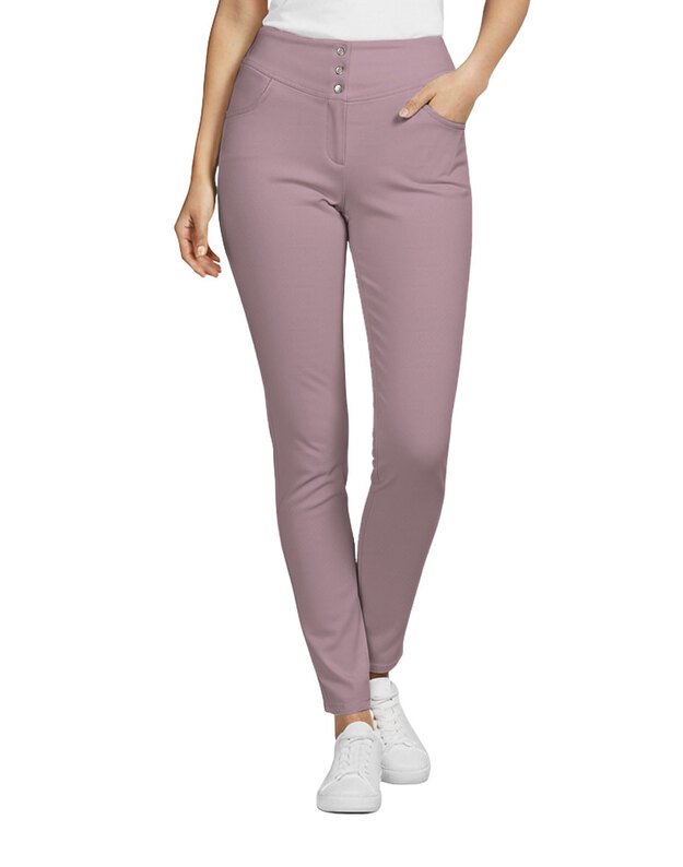 MK_Kelnės tampraus audinio. Perliukai. Pelenų rožės rausvos