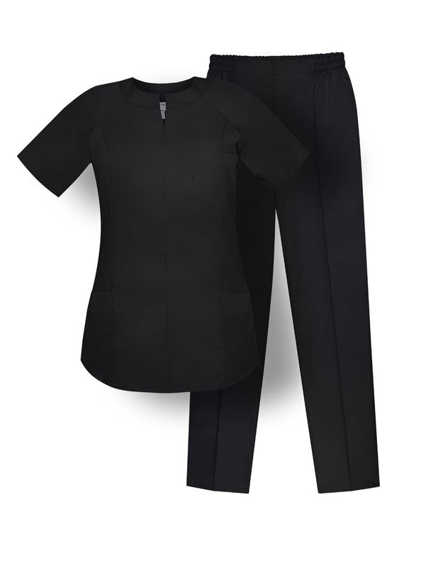 MKOM_Komplektas. Netamprus audinys. Juodas XS, S