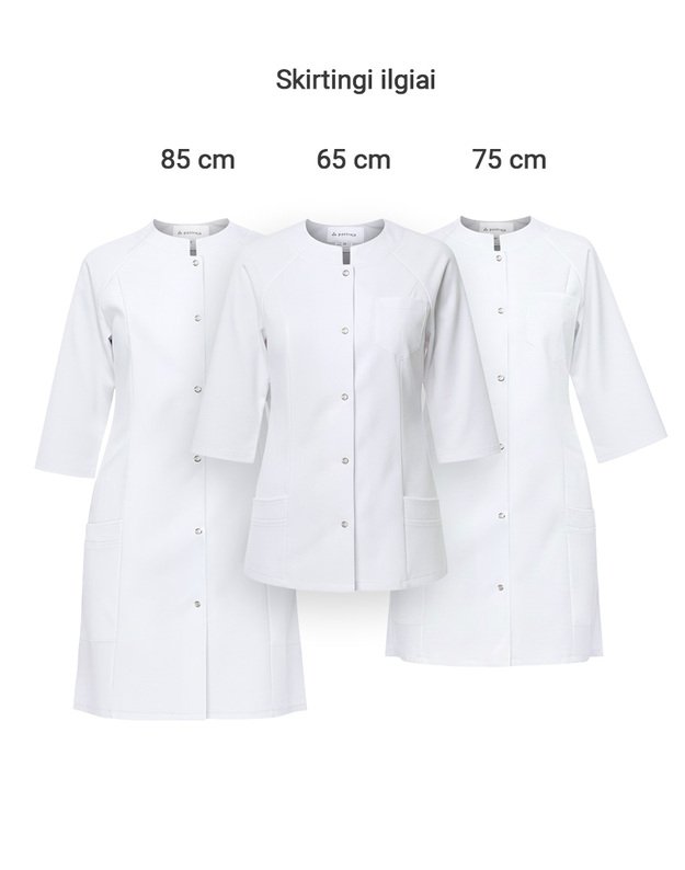 MSV_Susagstomas švarkelis tampraus audinio. Baltas. ILGAS 2