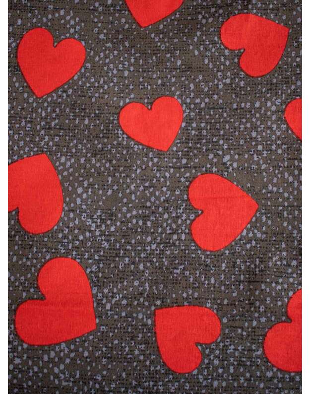 Viengulis medvilninis patalynės komplektas. Širdelės