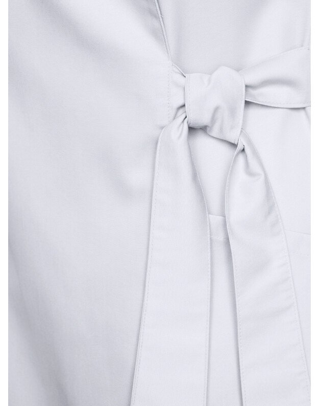 M_SV_ Tamprus surišamas švarkelis su nailonu ir elastanu. Baltas  2