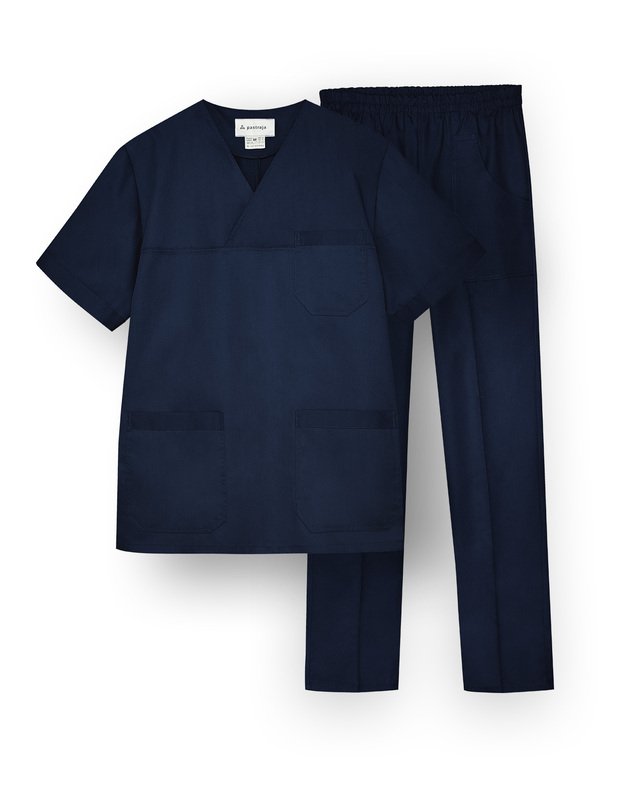 VYR_KOM_Vyriškas  komplektas. Netampraus audinio. Tamsiai mėlynas L, XL