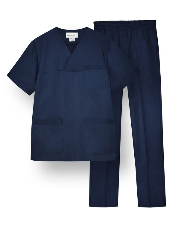 VYR_KOM_Vyriškas  komplektas. Netampraus audinio. Tamsiai mėlynas L, XL