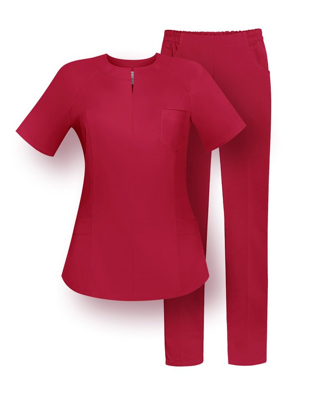 MKOM_Komplektas tampraus audinio. Klasika. Ryškiai koralinis 1