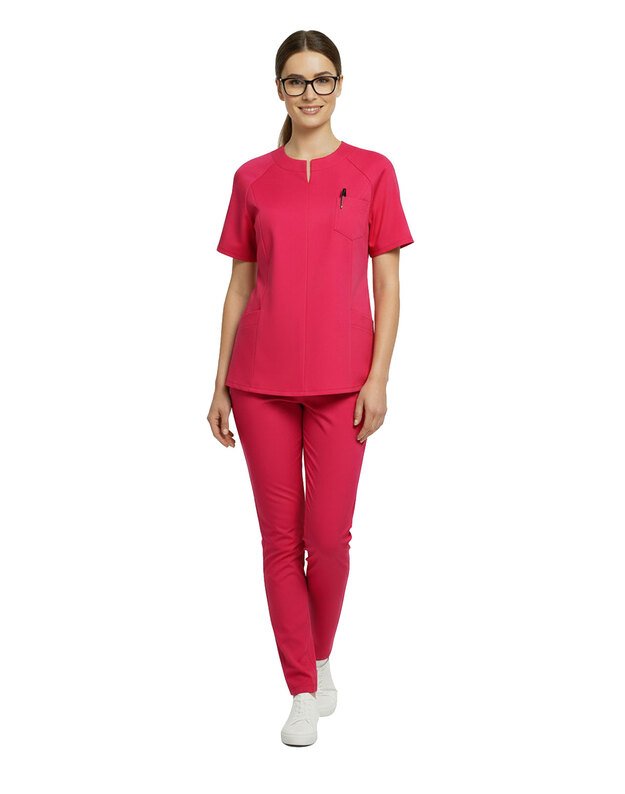 MKOM_Komplektas tampraus audinio. Klasika. Ryškiai koralinis