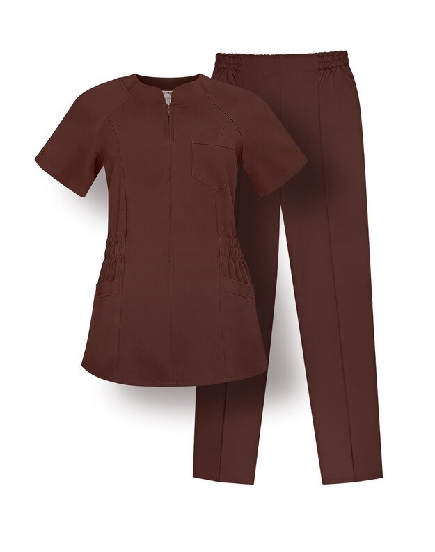 MKOM_Komplektas. Netamprus audinys.Tamprūs šoneliai. Rudas S