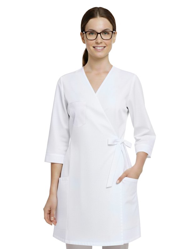 M_SV_Surišamas švarkelis. Baltas