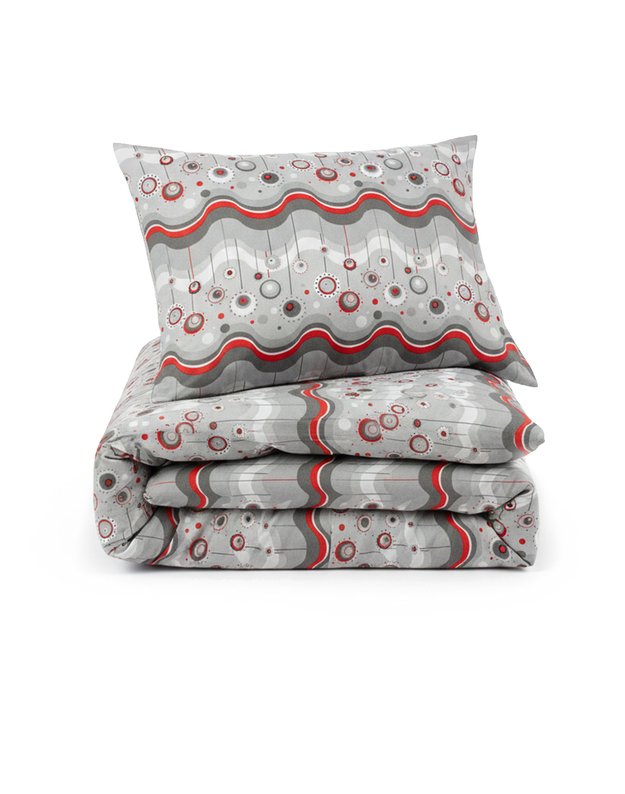 Viengulis medvilninis patalynės komplektas. Ornamentai