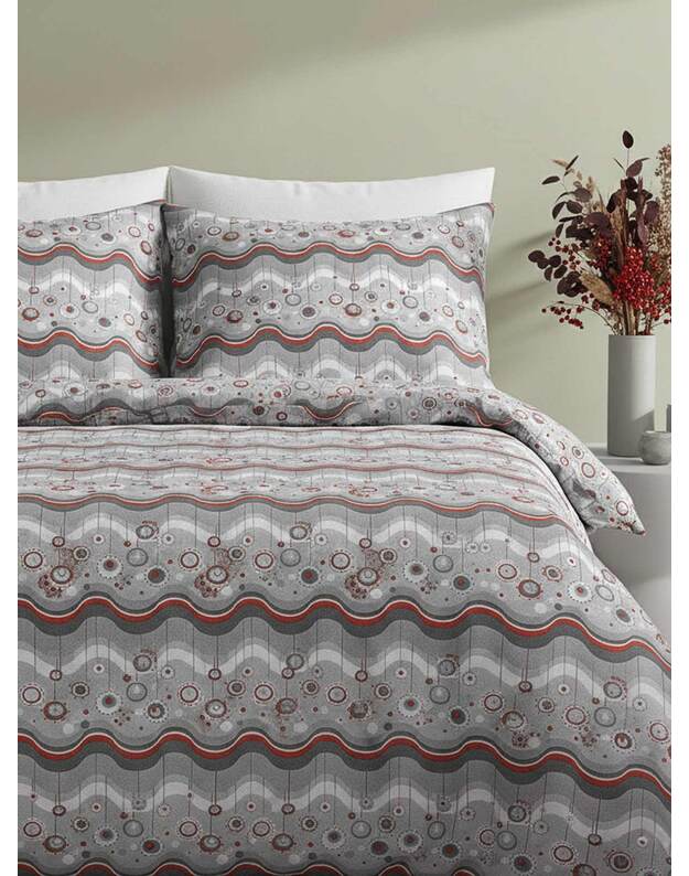 Viengulis medvilninis patalynės komplektas. Ornamentai