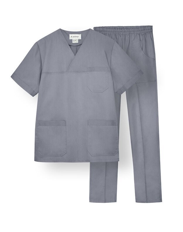 VYR_KOM_Vyriškas  komplektas. Netampraus audinio. Pilka