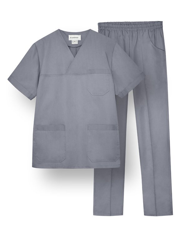 VYR_KOM_Vyriškas  komplektas. Netampraus audinio. Pilka