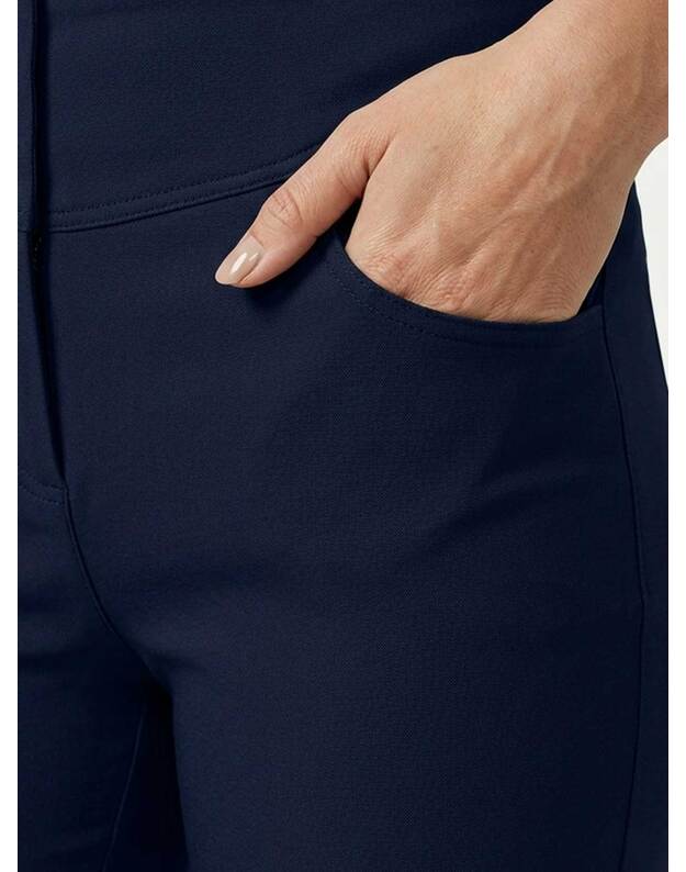 Medicininės kelnės su elastanu. Tamsiai mėlynos