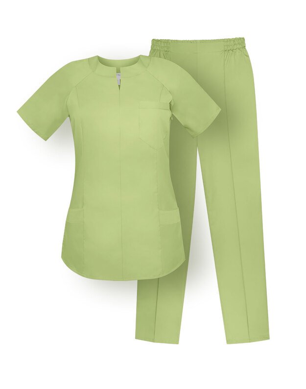 MKOM_Komplektas. Netamprus audinys. Obuolio žalia. XS, S