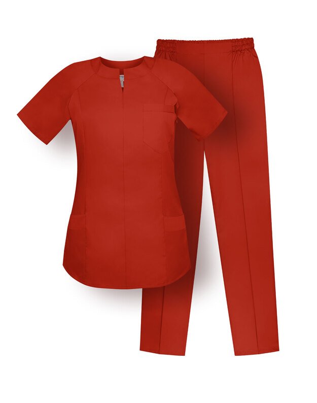 MKOM_Komplektas. Netamprus audinys. Raudona 3XL