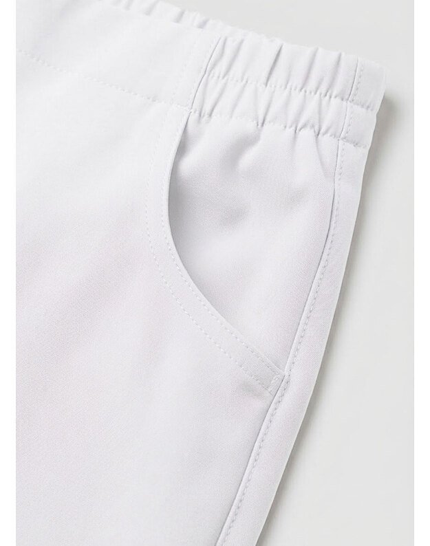 Tiesios medicininės kelnės su elastanu. Klasika 2. Baltos