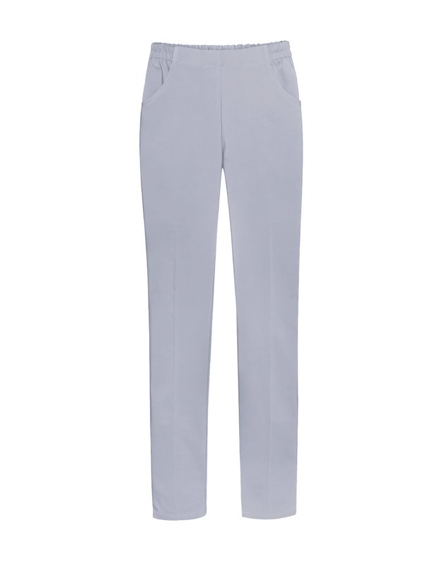 Tiesios medicininės kelnės su elastanu ir tampriu juosmeniu. Klasika 2. Šviesiai pilkos