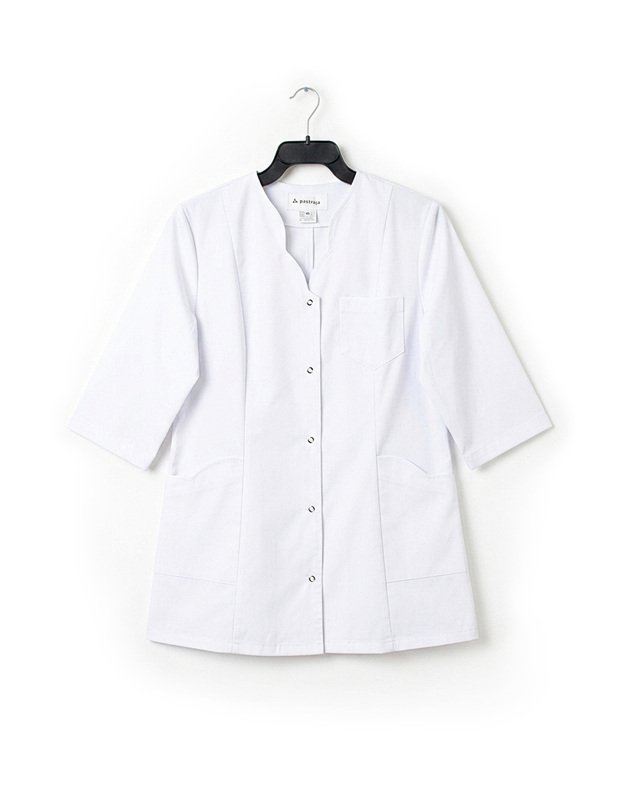 Medicininis švarkelis-chalatas. Banga. Baltas