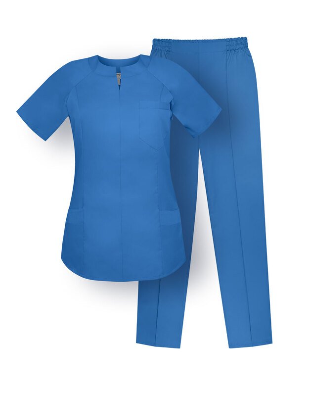 MKOM_Komplektas. Netamprus audinys. Ryški mėlyna XS