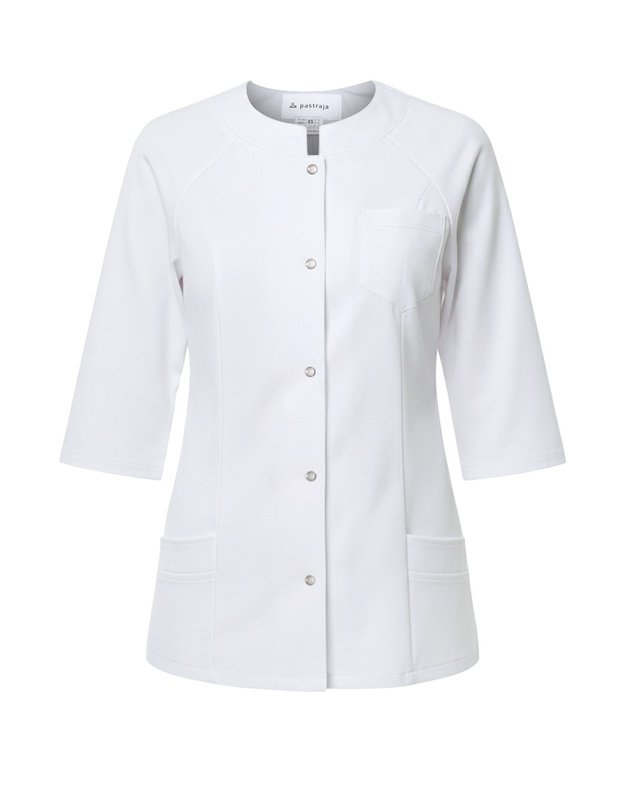 MSV_Susagstomas švarkelis tampraus audinio. Baltas. TRUMPAS 1